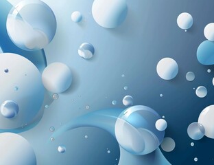 Poster - background with bubbles