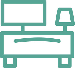 Fototapete - PC table icon 