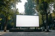 © furyon - blank led screen mockup for outdoor event advertising copy space