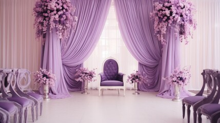 Refreshing and revitalizing purple wedding decoration ideas for graphic design inspiration