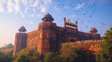 Wall Mural - Red Fort of Delhi