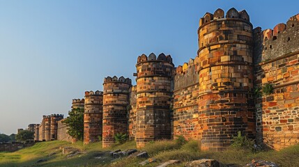 Wall Mural - Bhuj's Ancient Fortifications
