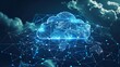 © Chingiz - A prominent cloud icon dominates this concept design, symbolizing data transfer and cloud computing technology