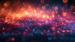 © jesica - Colorful Light Bokeh Background with Glowing Particles