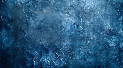 Aufkleber - Beautiful Decorative Navy Blue Stucco Wall Background Art Abstract Grunge Texture Web Banner With Copy Space for design : Generative AI