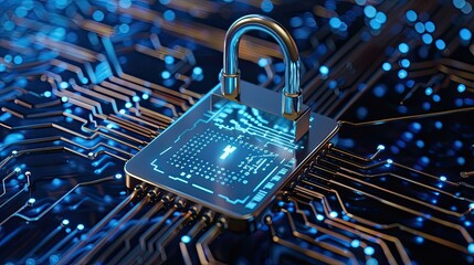 Poster - Cyber ​​security and data protection, internet network security