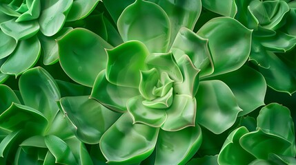 Poster - Frame elements creative layout of succulent green leaves with beautiful texture with note paper macro card flat lay nature concept copy space : Generative AI