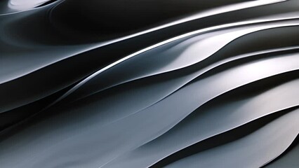 Poster - Monochrome Wavy Pattern Background Generative AI