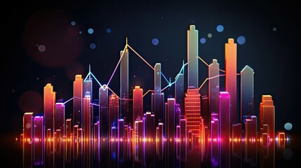 Poster - business, financial, finance, graph, investment, growth, stock, analysis, technology, chart