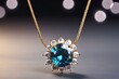 zircon necklace background, necklace on blue, zircon necklace background, zircon necklace, zircon, necklace
