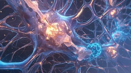 Poster - Captivating Electron Microscopy Reveals the Intricate Neural Network of the Brain