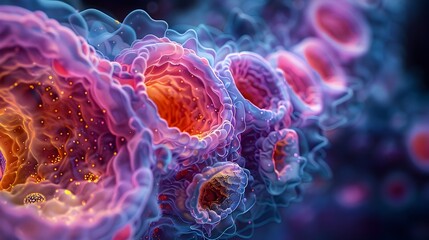 Poster - Captivating Electron Microscopy of Molecular Structures in Vivid Color