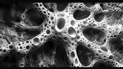 Poster - Intricately Detailed Electron Microscopy of Brain Neural Network Cells