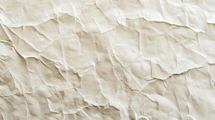 Canvas Print - A paper texture with a lot of wrinkles and creases