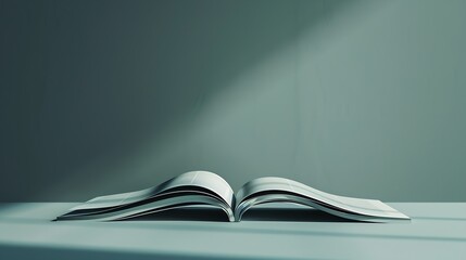 Poster - Clean page of magazine background mockup : Generative AI
