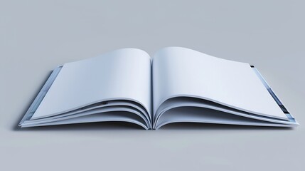 Poster - Blank open magazine isolated : Generative AI