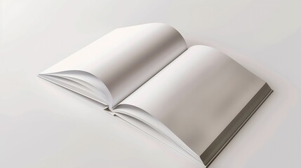 Poster - Blank catalog magazine book template with soft shadows Ready for your design : Generative AI