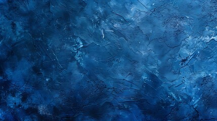 Aufkleber - Abstract gradient bright blue background Panoramic grunge navy blue stucco wall background Beautiful Wide angle rough stylized texture wallpaper with copy space for design : Generative AI