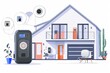 Efficient ctv setup for enhanced smart home security features modern sensors, reliable cameras, shatter-proof locks, and safeguard illustrated equipment.