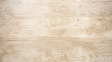 Wall Mural - A smooth beige wooden surface with distinctive wood texture