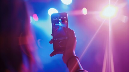 Poster - Mobile phone with sample video posted on social media app : Generative AI