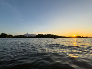 Wall Mural - mombacho volcano view from lake