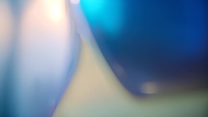 Poster - Close Up of Blue Water Droplets Generative AI