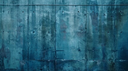 Naklejka na meble Blue concrete wall with a rough texture.