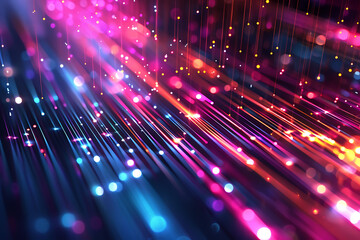 Poster - Abstract background of smooth lines. Big data visualization.
