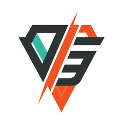 Poster - A bold and minimalist logo featuring a prominent letter V at the center, Bold typography with a modern twist, minimalist logo