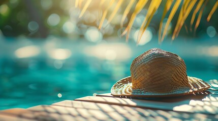 Aufkleber - Summer time vibes image vacation and rest in summer days : Generative AI