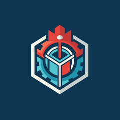 Poster - Minimalist logo design for a cutting edge tech company specializing in mechanical services, Design a minimalist logo for a cutting-edge tech startup