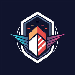 Poster - Minimalist logo design featuring bold typography and abstract graphic elements for a gaming company, Minimalist Logo for Web Development and Design Firm, minimalist logo