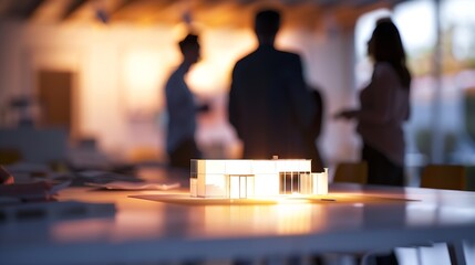 Leinwandbilder - Architect Design Project Meeting Discussion Concept : Generative AI