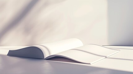 Poster - Clean page of magazine background mockup : Generative AI