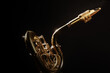 Saxophone baritone. Sax jazz music instrument