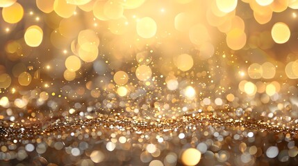 Fototapete - Sparkling Bokeh of Glitz and Glamour A of a Prosperous New Year 2025