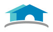 simple home property building logo