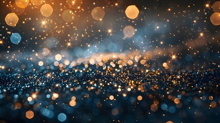 Aufkleber - Dazzling Fireworks and Glimmering Bokeh Lights Usher in the New Year 2025