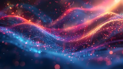 Poster - Luminous Cosmic A Mesmerizing Galaxy of Lights Ushers in the New Year 2025