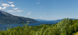 Narvik Bucht in Norwegen mit Hålogaland Brücke