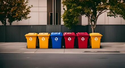 Sticker - Recycling containers.