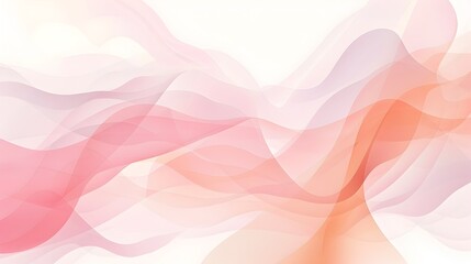 Poster - Fluid Abstract Geometric Shapes in Soft Pastel Hues with Minimal Background for Elegant Digital Art or Wallpaper