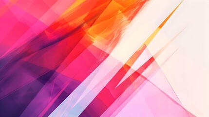 Fototapete - Vibrant Geometric Abstract Background with Ample Copyspace for Digital Designs and Overlays