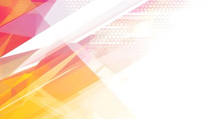 Fototapete - Vibrant Abstract Geometric Template with Ample Copyspace for Digital Graphics and Minimal Design Elements