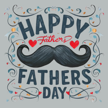 Free Vector Hand drawn father's day, 3d render, generative Ai