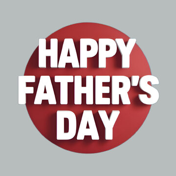 Free Vector Hand drawn father's day, 3d render, generative Ai