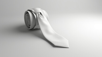 3D Tie, Realistic, white backdrop, high quality