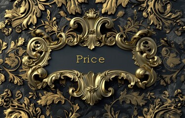 Wall Mural - Price in focus: dynamic logo text design for impactful branding, marketing, and commercial communication in retail, commerce, and business sectors