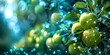 AI sensors monitor apple trees in sunny garden to improve fruit growth. Concept Agriculture Technology, AI Sensors, Fruit Growth, Sunny Garden, Apple Trees